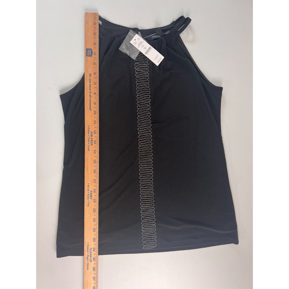 White House Black Market Ball Chain Mesh Date Top Sleeveless Women's S - NWT - Picture 11 of 12